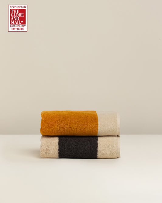 Janus Reverso: Soft Cotton Reversible Stripe Towel