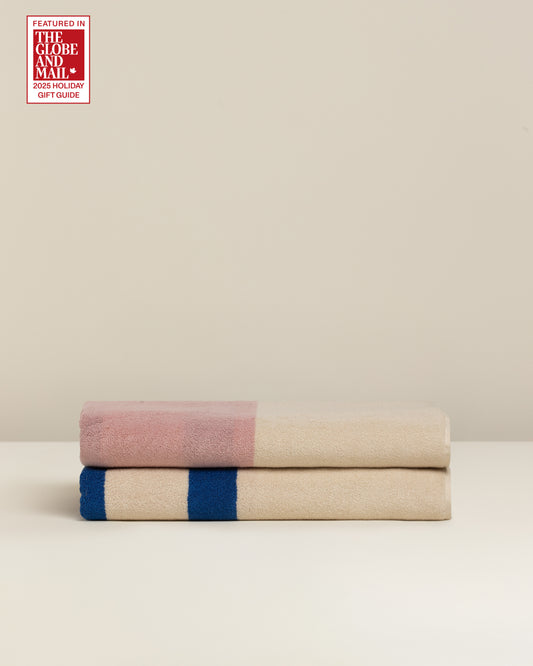 Janus Reverso: Soft Cotton Reversible Stripe Towel