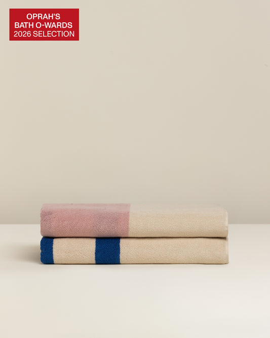Janus Reverso: Soft Cotton Reversible Stripe Towel