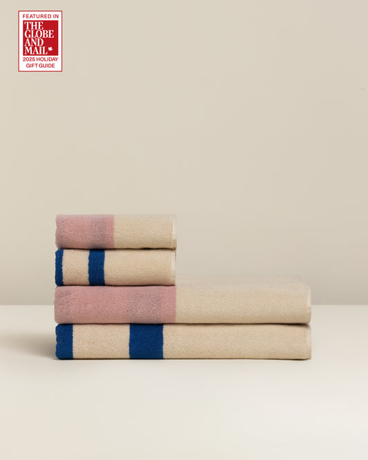 Janus Reverso: Soft Cotton Reversible Stripe Towel