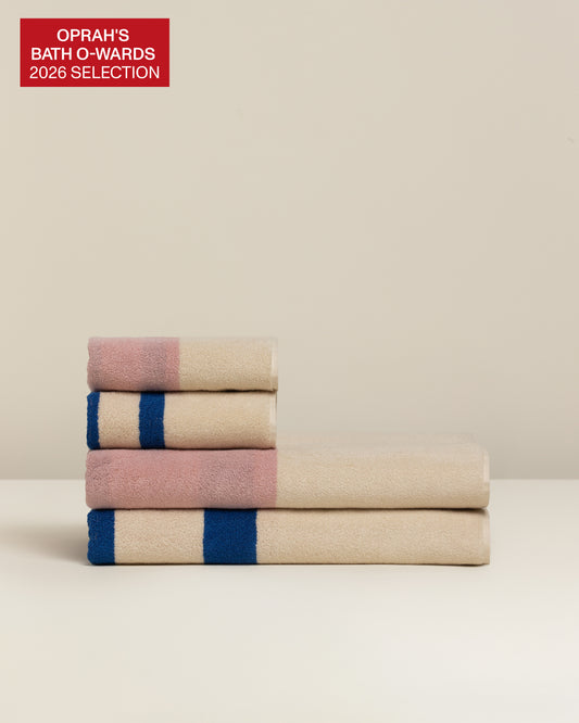 Janus Reverso: Soft Cotton Reversible Stripe Towel