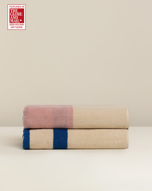 Janus Reverso: Soft Cotton Reversible Stripe Towel