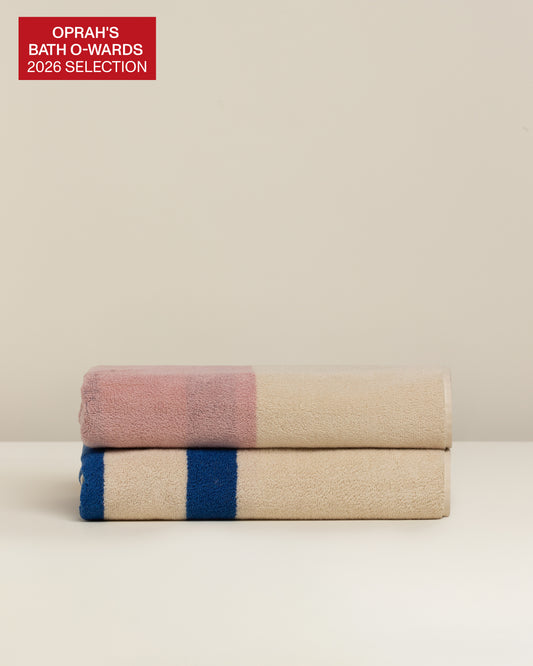 Janus Reverso: Soft Cotton Reversible Stripe Towel