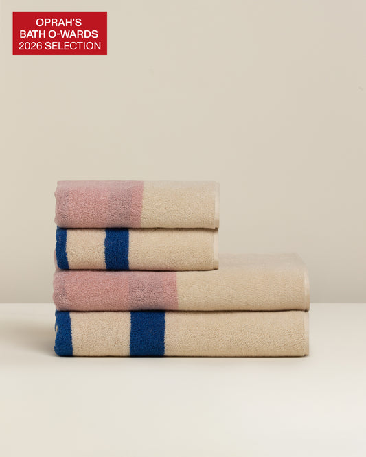 Janus Reverso: Soft Cotton Reversible Stripe Towel