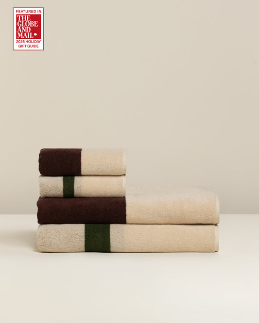 Janus Reverso: Soft Cotton Reversible Stripe Towel
