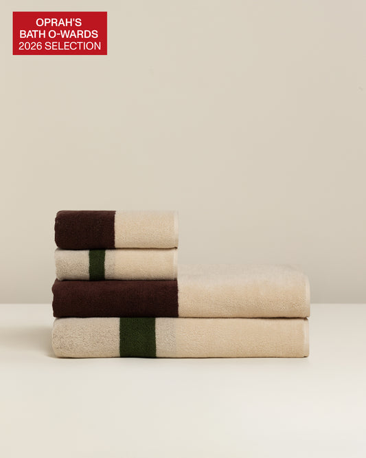 Janus Reverso: Soft Cotton Reversible Stripe Towel