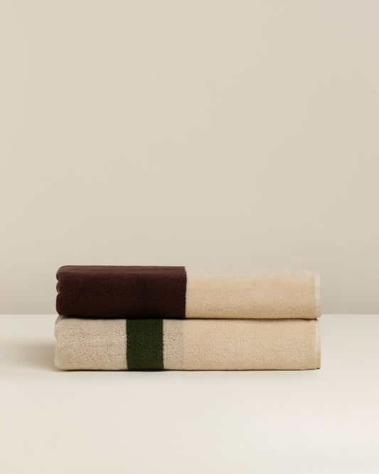 Janus Reverso: Soft Cotton Reversible Stripe Towel