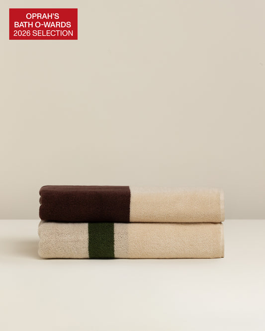 Janus Reverso: Soft Cotton Reversible Stripe Towel