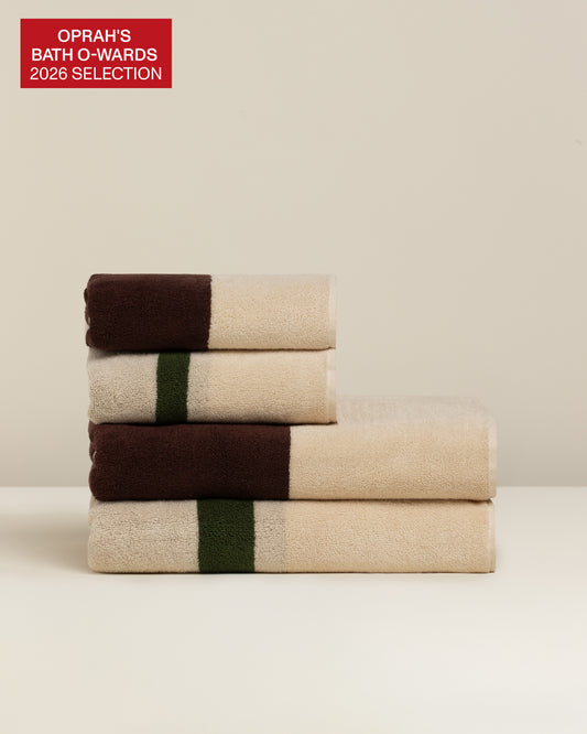 Janus Reverso: Soft Cotton Reversible Stripe Towel