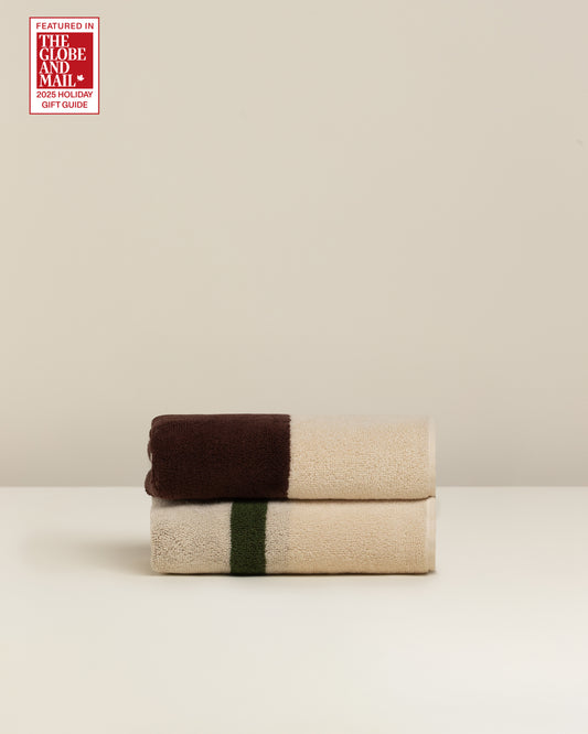 Janus Reverso: Soft Cotton Reversible Stripe Towel