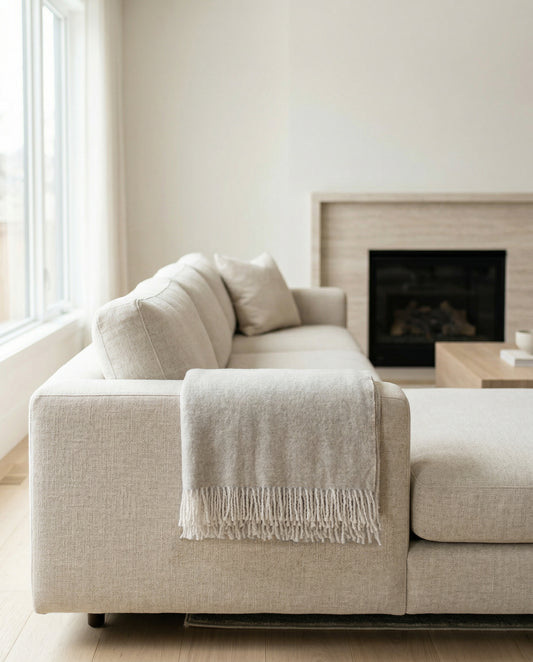 Sintra: Melange Wool Throw Blanket