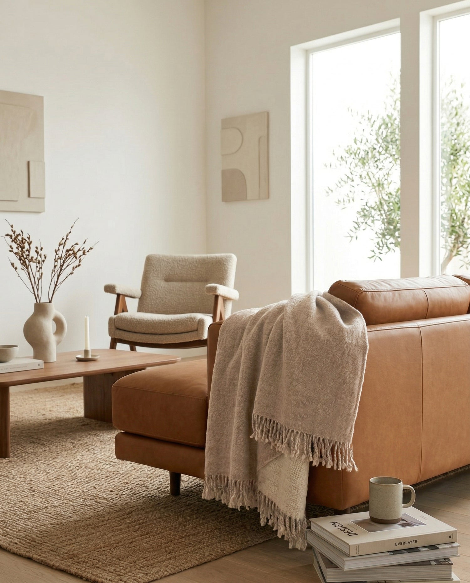 Sintra: Melange Wool Throw Blanket