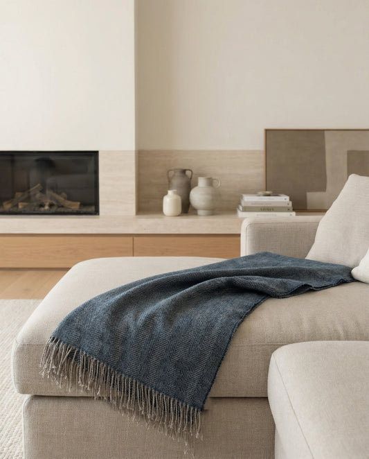 St Malo: Fresh Hemp Blend Throw Blanket