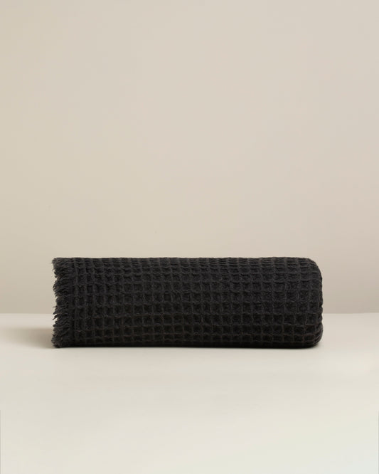 Bellagio: Plush Waffle Wool Throw Blanket