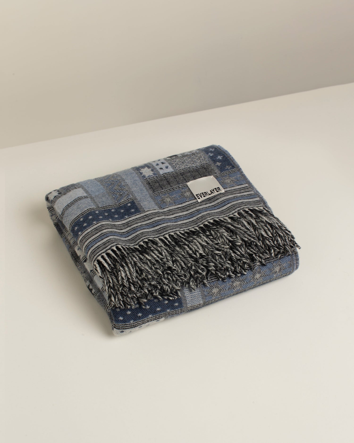 Oban: Oversize Patchwork Wool Throw Blanket