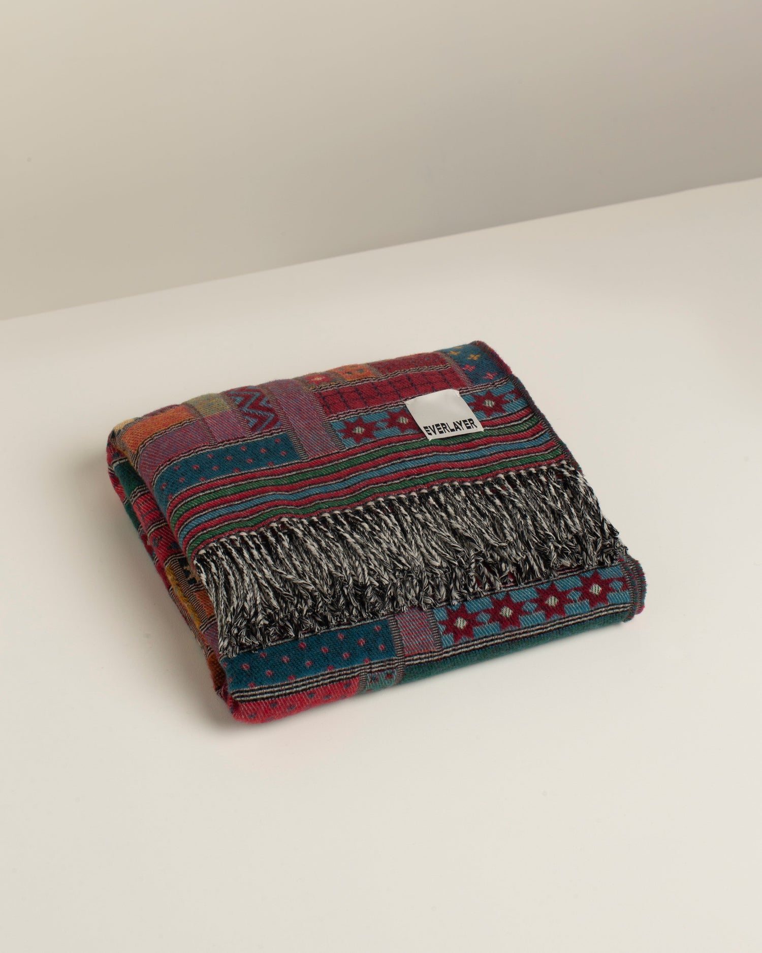 Oban: Oversize Patchwork Wool Throw Blanket