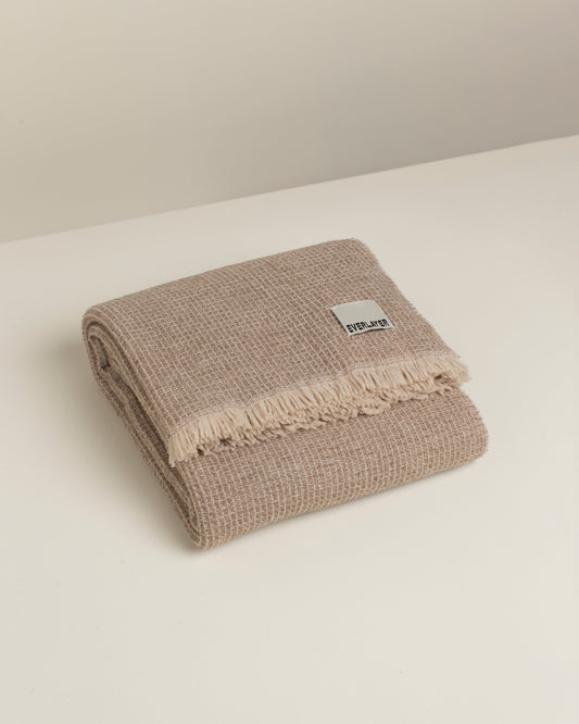 Positano - Honeycomb Wool Throw Blanket