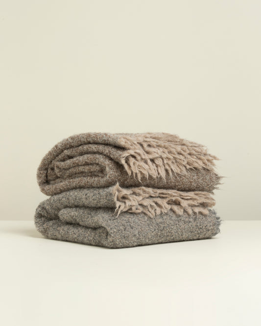Pula: Baby Alpaca Boucle Throw Blanket