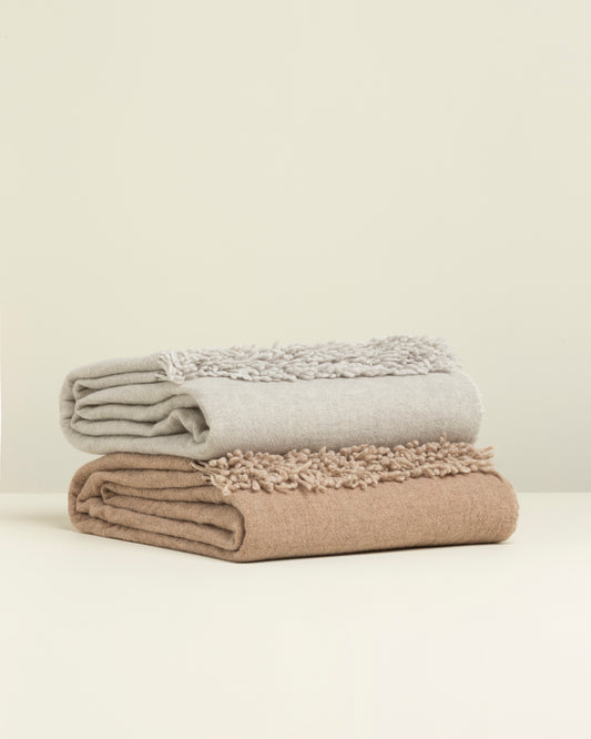 Sintra: Melange Wool Throw Blanket