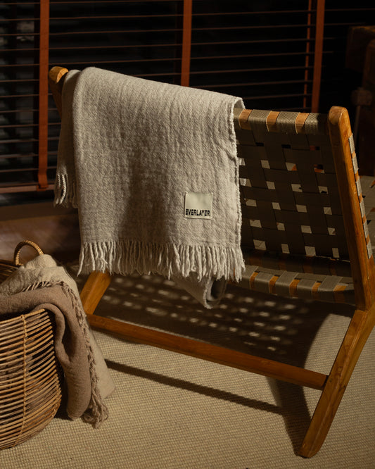 Sintra: Melange Wool Throw Blanket