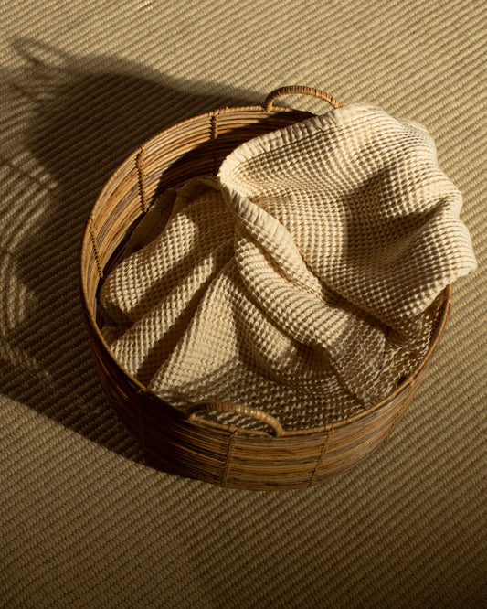 Tofino: Organic Cotton Waffle Bed Blanket