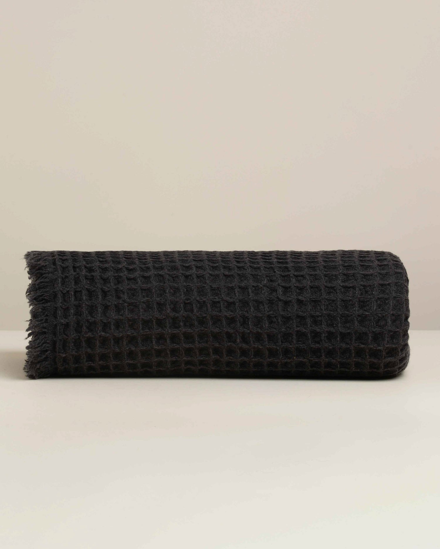 Bellagio: Plush Waffle Wool Throw Blanket