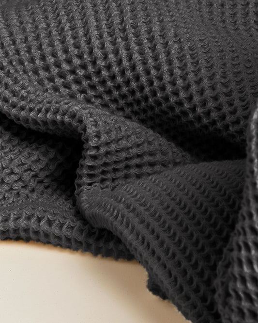 Tofino: Organic Cotton Waffle Throw Blanket