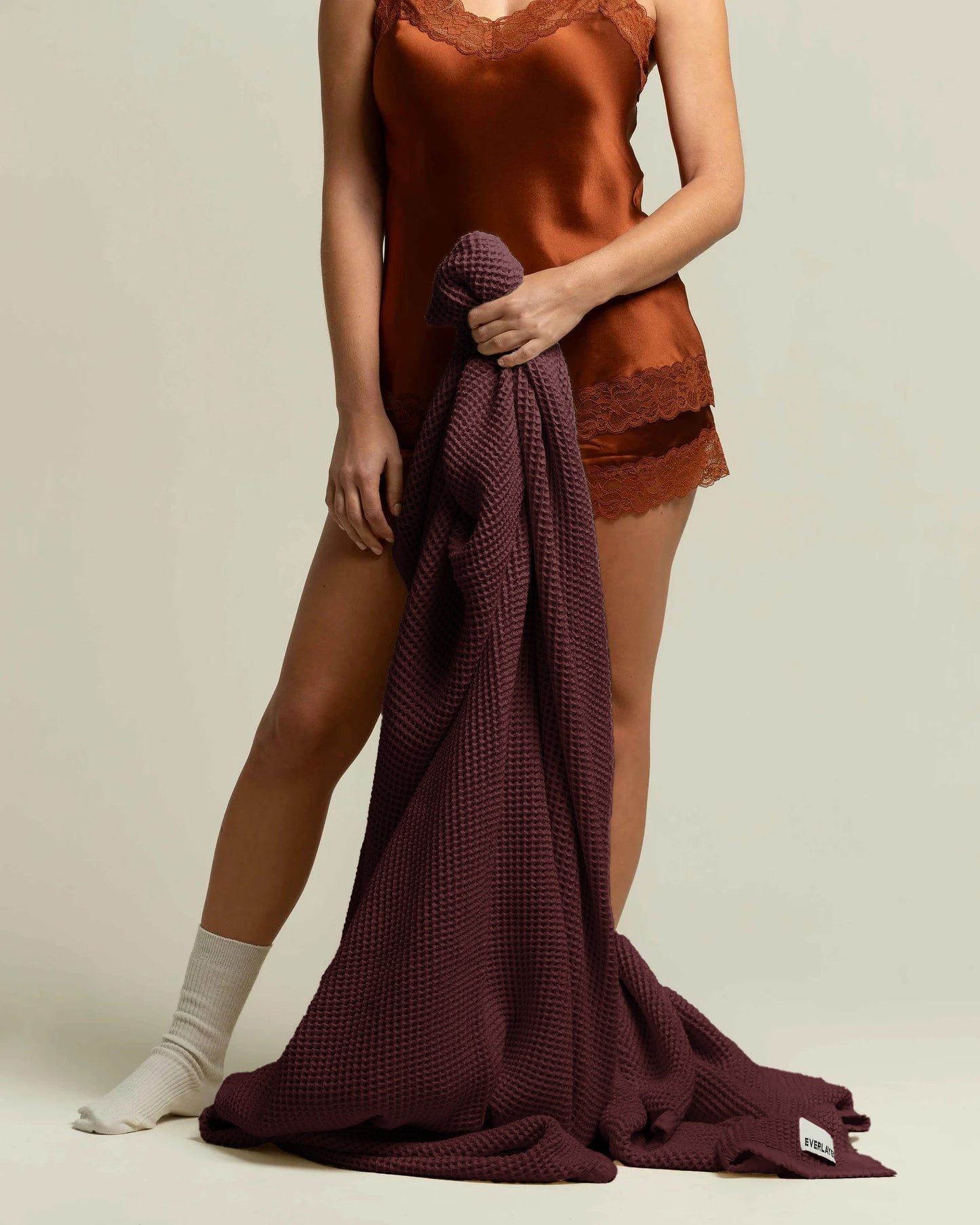 Tofino: Organic Cotton Waffle Throw Blanket