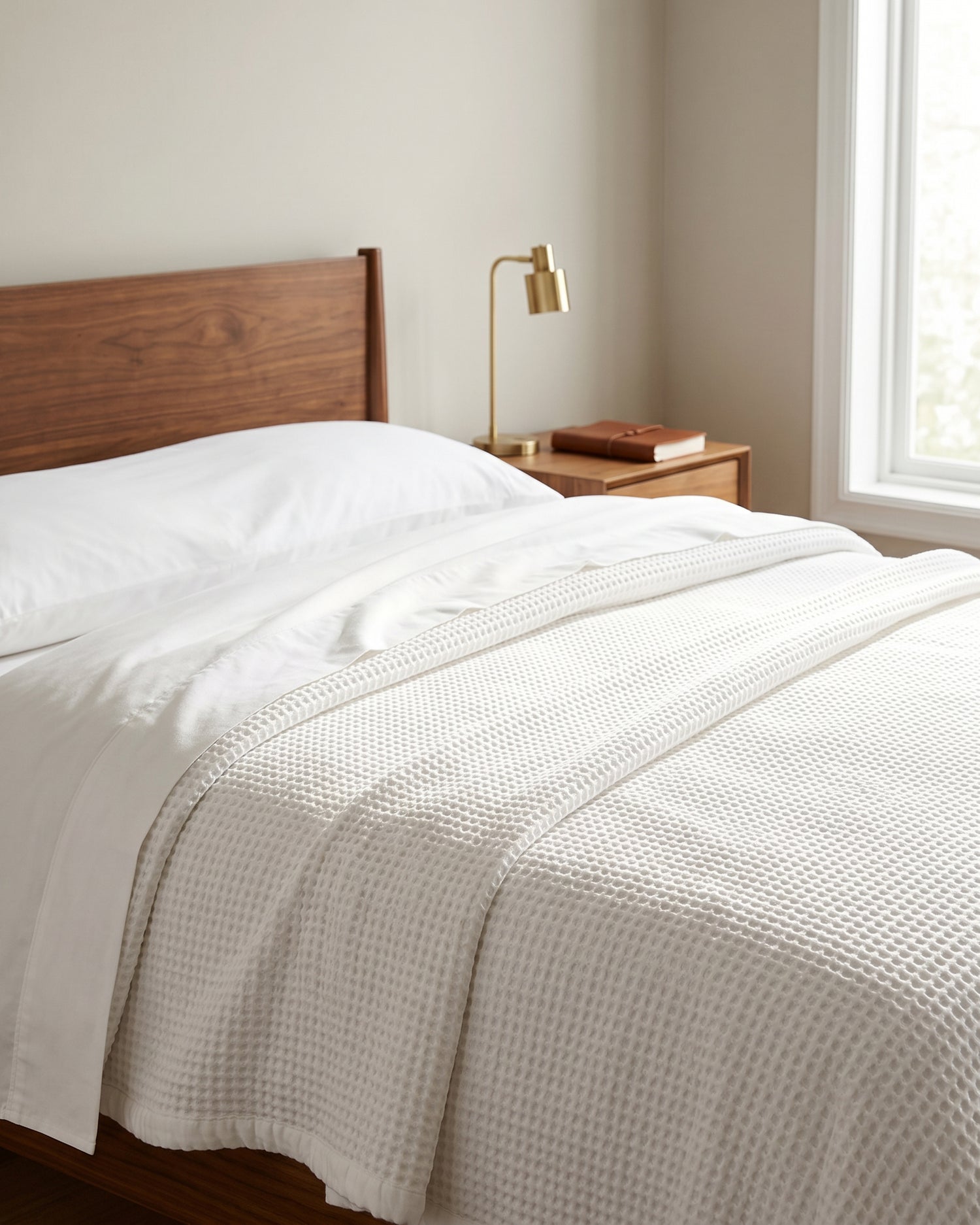 Tofino: Organic Cotton Waffle Bed Blanket
