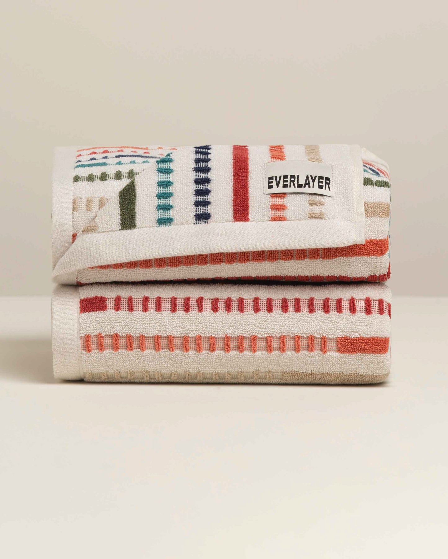 Velvet: Soft Cotton Vibrant Stripe Towel